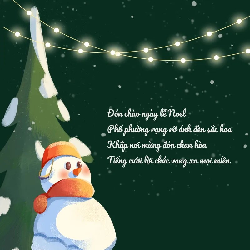 Không khí Giáng sinh ấm áp tràn ngập trong các bài thơ cho bé