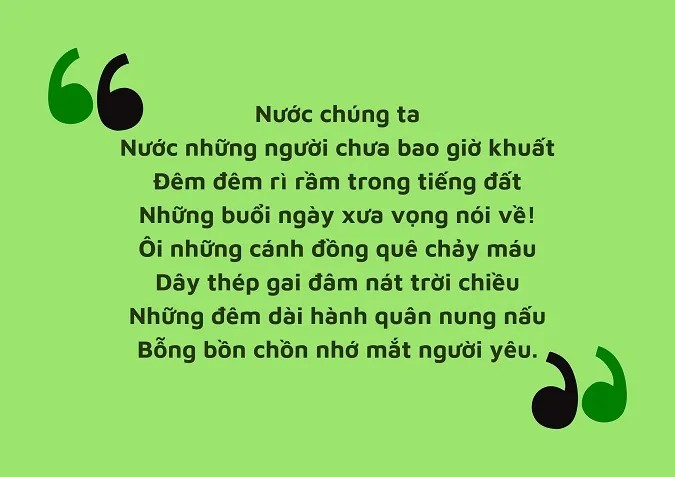 Hình ảnh đất nước Việt Nam đứng lên từ máu lửa