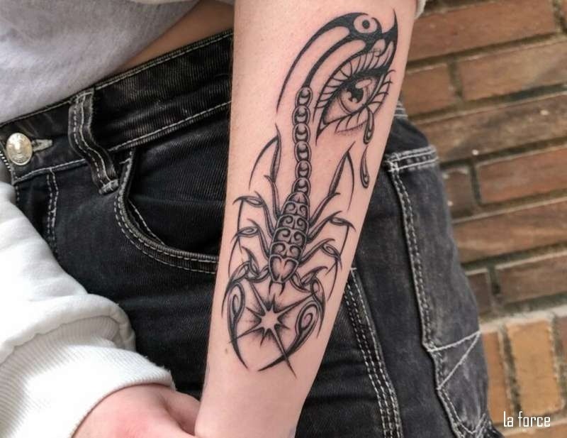 Hình xăm bọ cạp hoa văn bộ lạc