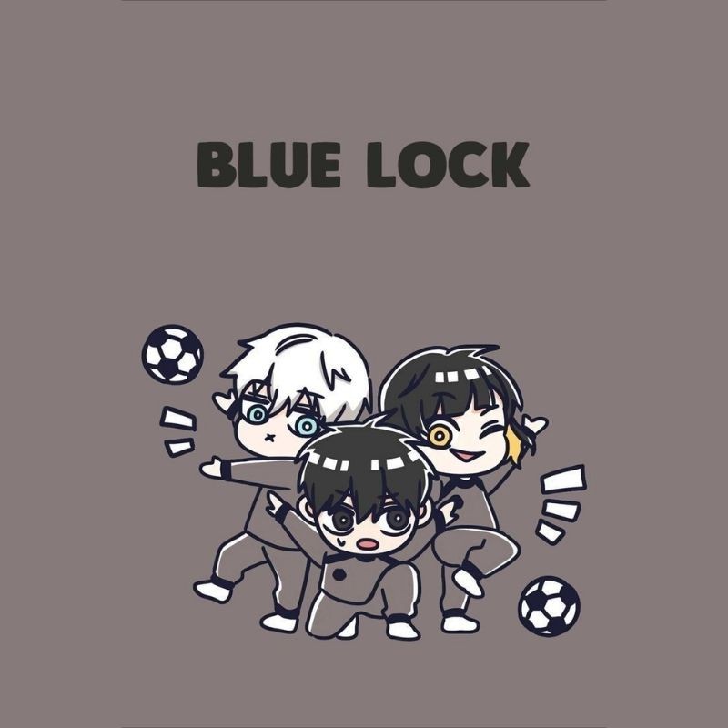 ẢNh Blue Lock chibi đá bóng