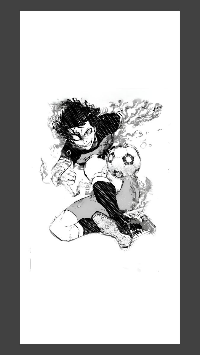 Ảnh Blue Lock trắng đen 4k