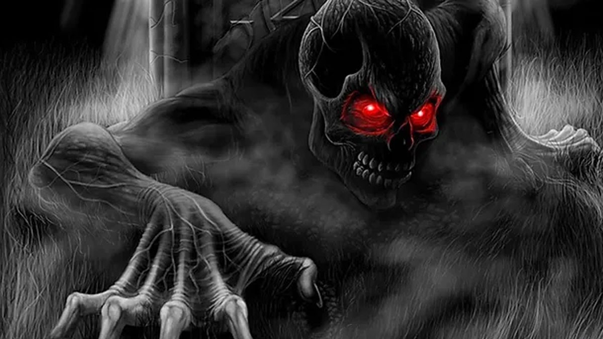 Một con ma 3D đang bay lượn, tạo cảm giác siêu thực