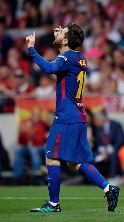 Messi với nền Barcelona 4K