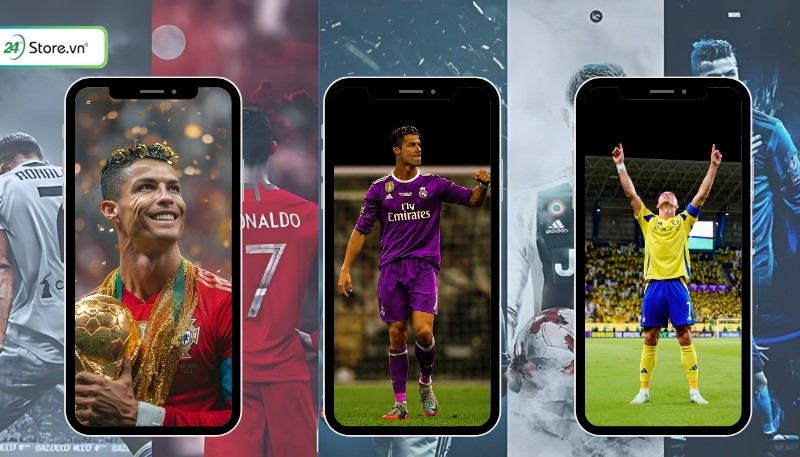 Hình ảnh Ronaldo trong màu áo câu lạc bộ Juventus