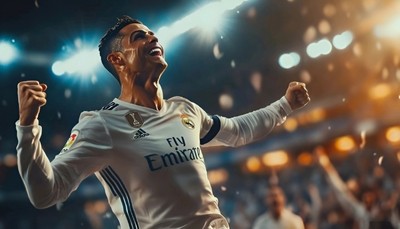 Ronaldo trong một pha xử lý bóng đẹp mắt
