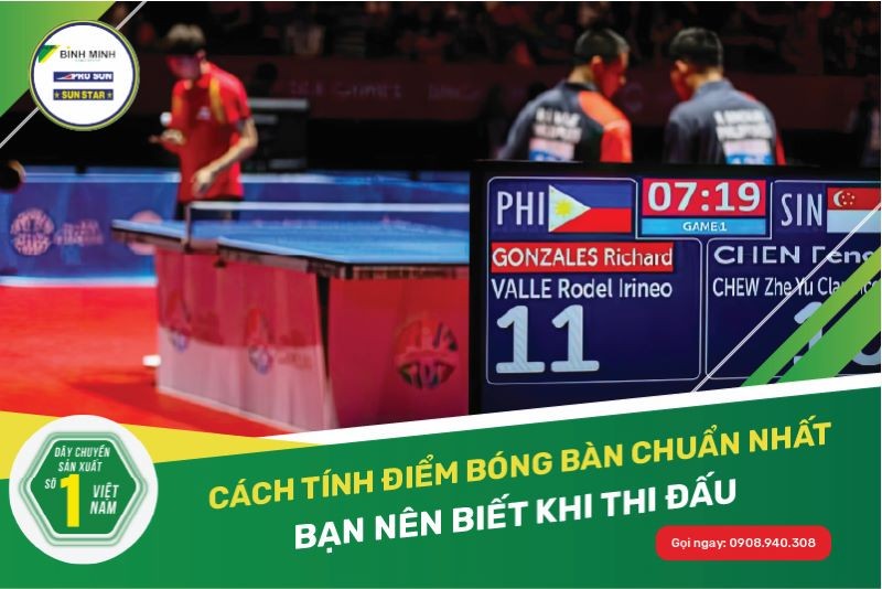 Cách tính điểm bóng bàn trong thi đấu