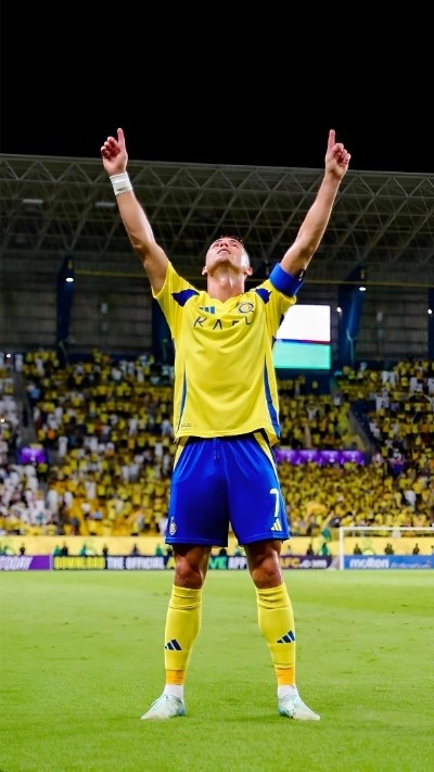 Hình ảnh Ronaldo trong khoảnh khắc ăn mừng bàn thắng