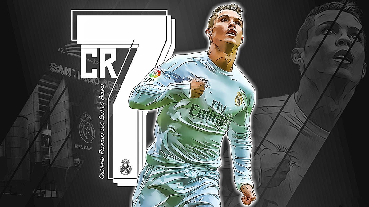 Cristiano Ronaldo trong trang phục thi đấu