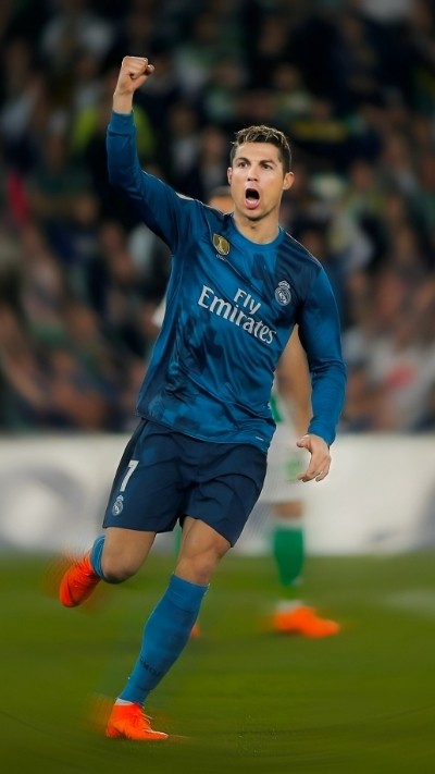 Hình nền Ronaldo với biểu cảm "Siuuu"