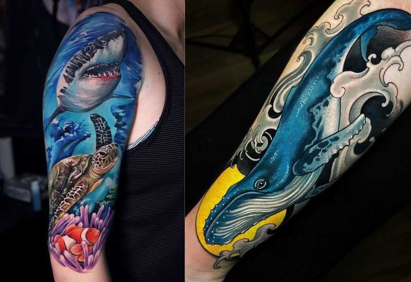 Mẫu hình xăm phong thủy cho tuổi Bính Ngọ