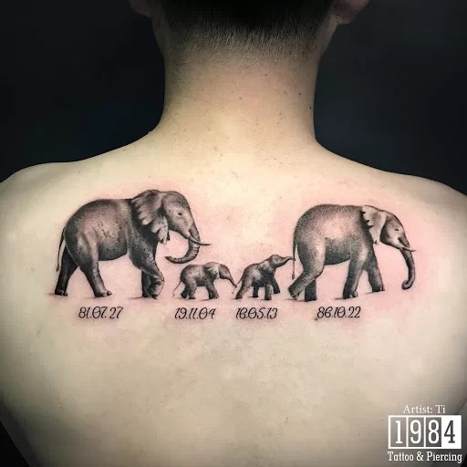 Hình xăm ngày sinh và linh vật biểu tượng