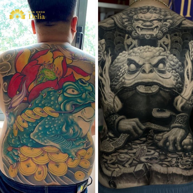 Hình xăm thiềm thừ được mệnh danh là