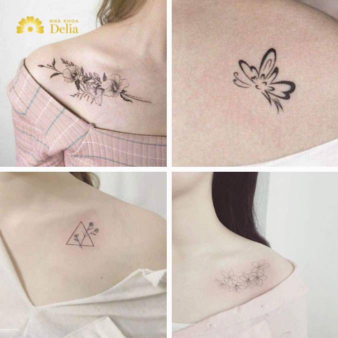Hình xăm đẹp cho nữ về sự định hướng, quyết tâm và hy vọng
