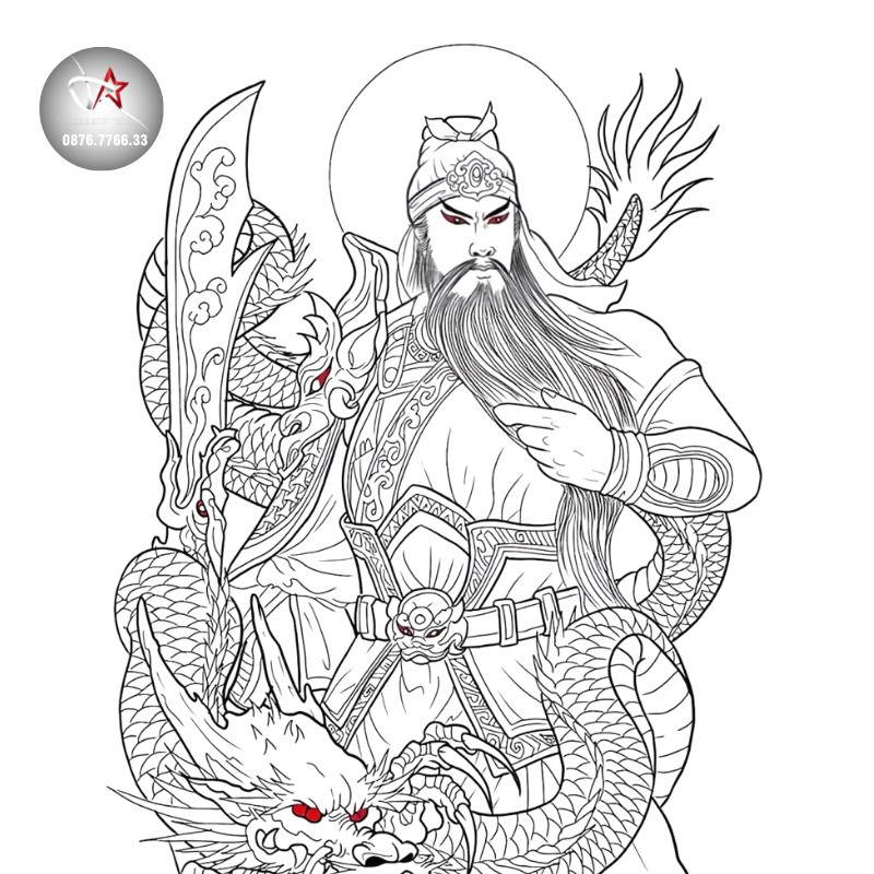 Hình ảnh minh họa các con giáp hợp và kỵ với hình xăm Quan Công