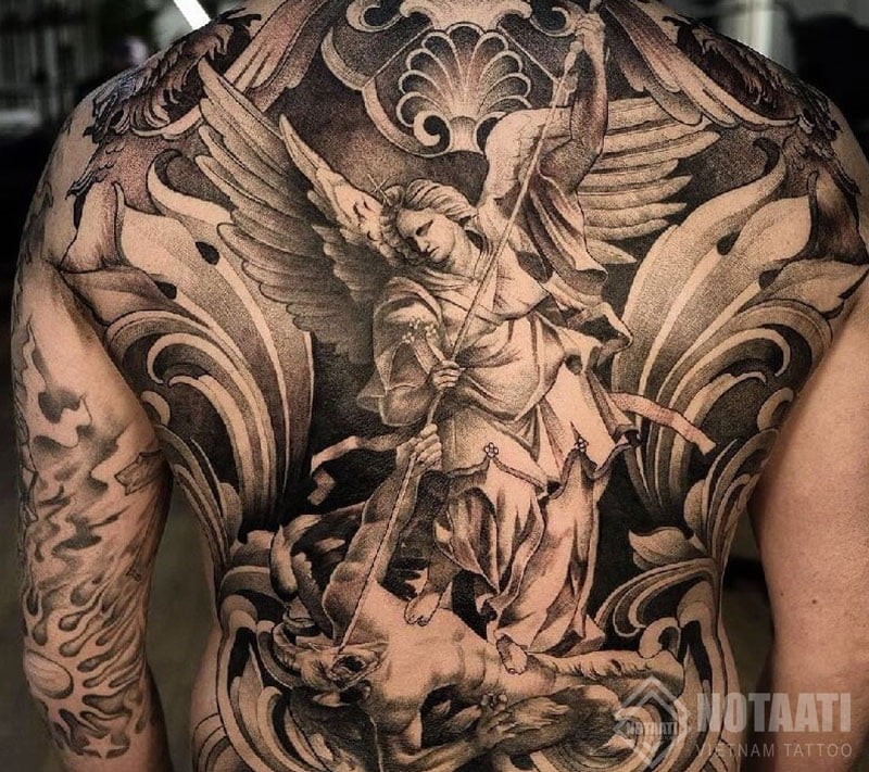 Hình xăm thiên thần và ác quỷ