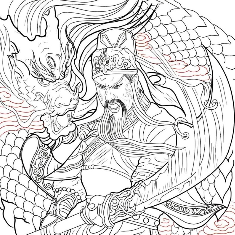 Minh họa những lưu ý quan trọng cần ghi nhớ trước khi xăm hình Quan Công