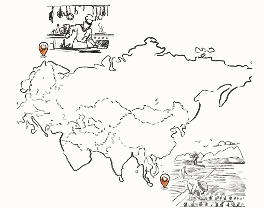 Bếp trưởng Bernard trong không gian bếp của nhà hàng November