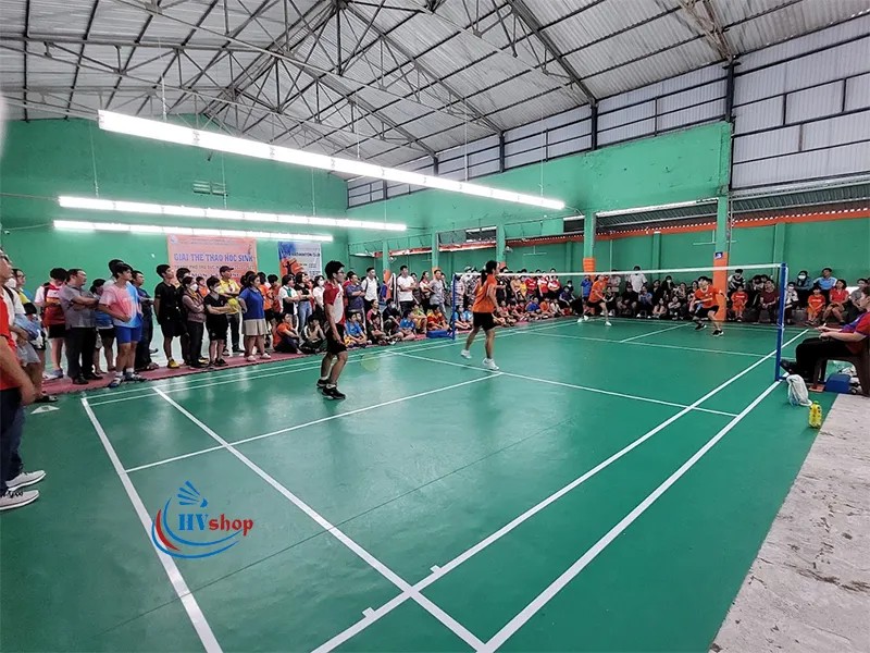 Cảnh quan Sân cầu lông Hoài Phương nhìn từ trên cao