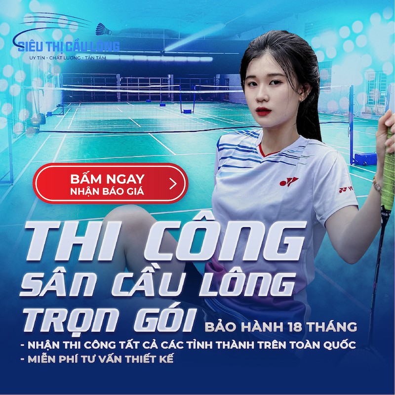 Hệ thống 7 sân cầu lông tiêu chuẩn tại Khánh Dương