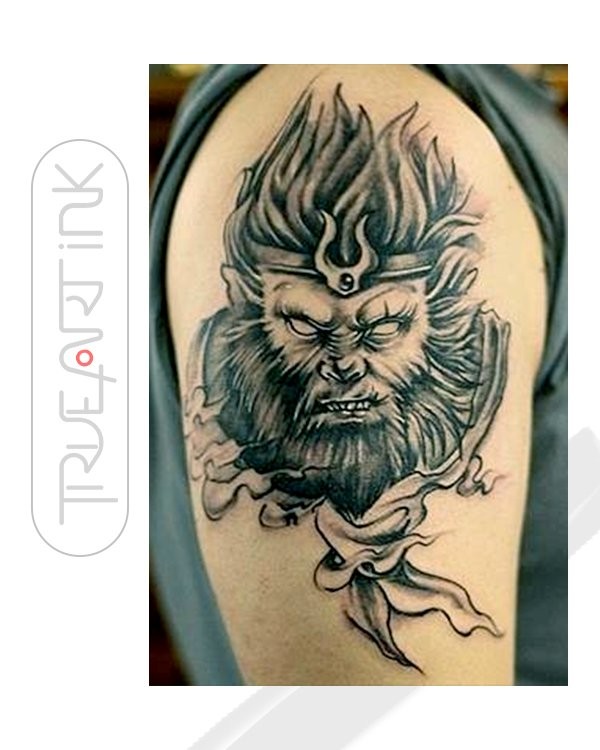 Nghệ thuật xăm hình Tôn Ngộ Không với nhiều chi tiết tinh xảo