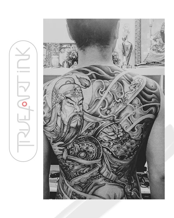 Hình xăm Ngũ Hổ Tướng mang tính biểu tượng