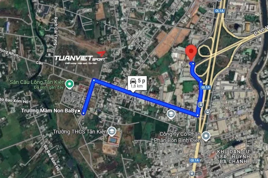 Sân cầu lông Tân Tiến Thắng - Sân cầu lông Huyện Bình Chánh