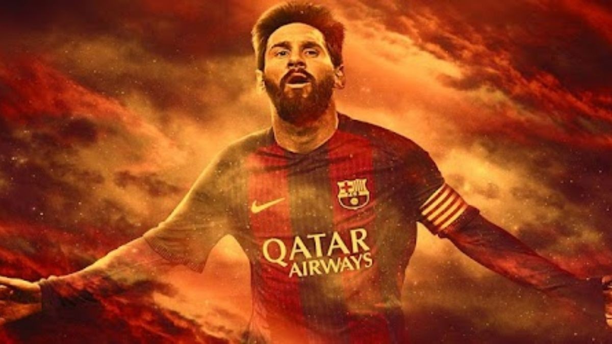 Hình nền Messi rực cháy