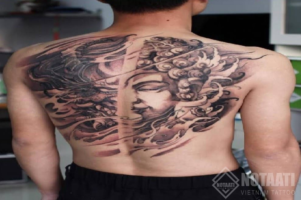 Hình xăm Phật Quỷ ở vai
