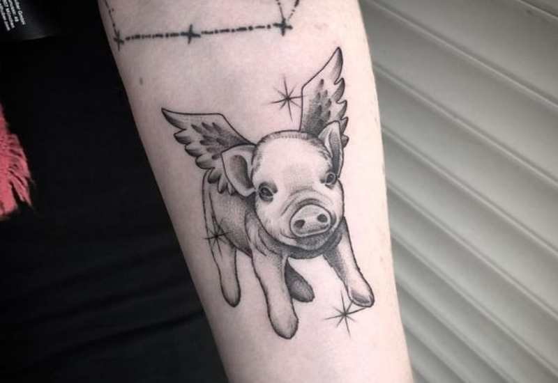 Hình xăm tuổi mùi mini