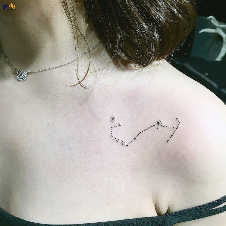 Hình xăm hoàng đạo quyến rũ cho nữ ở tay