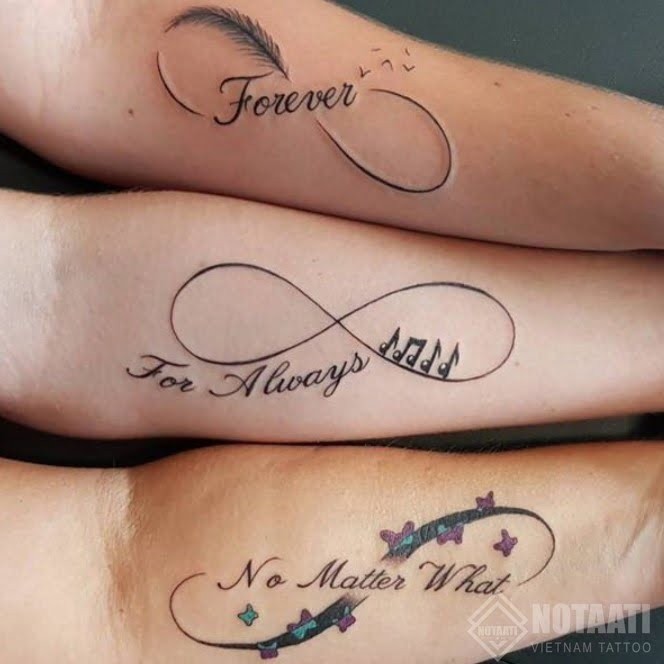 Hình xăm vô cực cho tình bạn