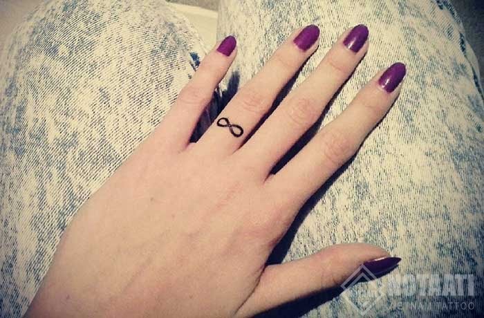 Hình xăm vô cực mini