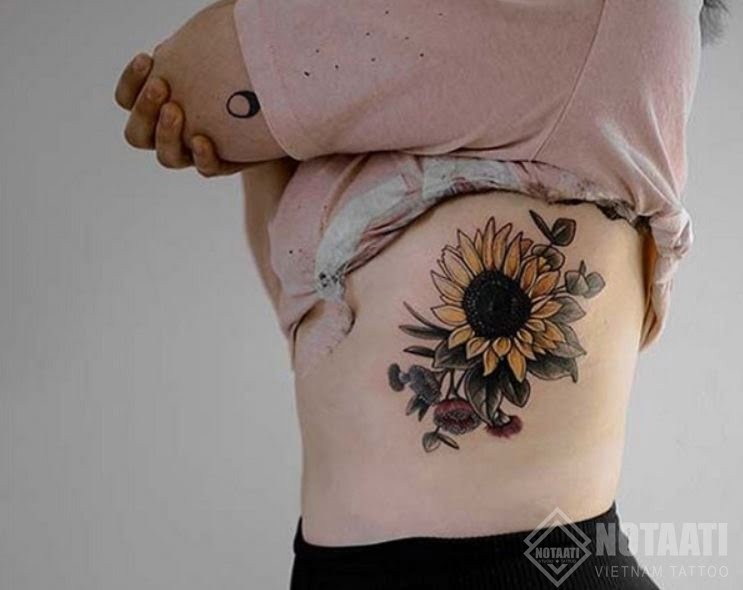 Hình xăm có kích thước lớn xăm ở những nơi kín đáo