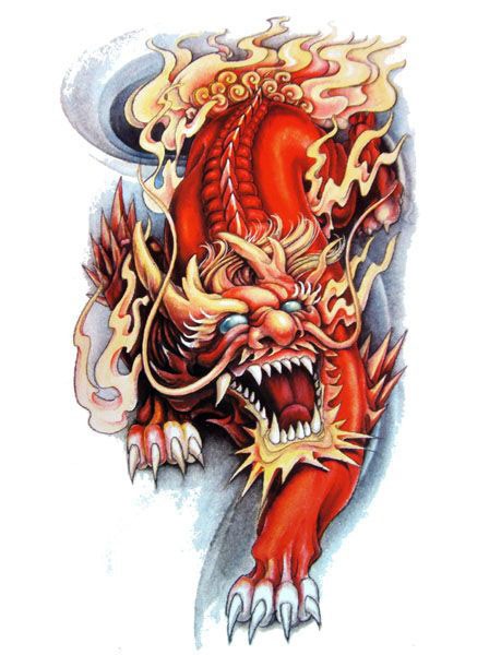 Một con Kỳ Lân uy nghiêm với dáng vẻ mạnh mẽ