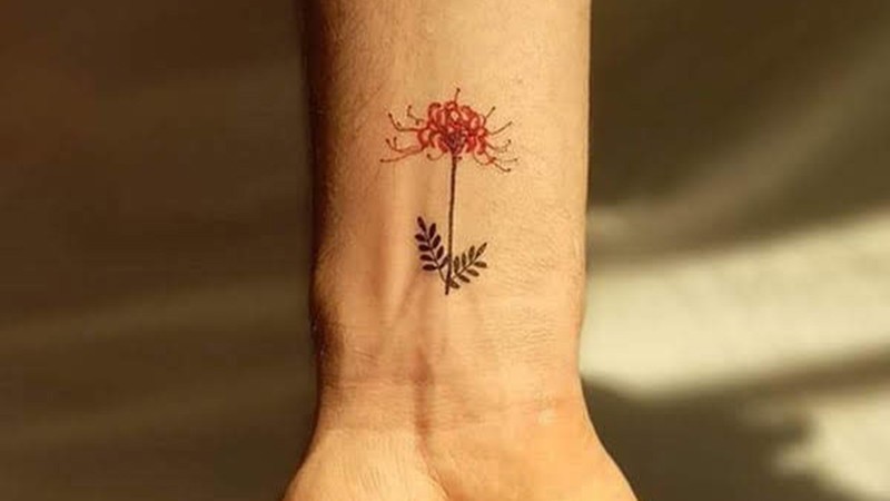 Hình xăm hoa bỉ ngạn cho nữ mang theo những kí ức, hoài niệm và quá khứ