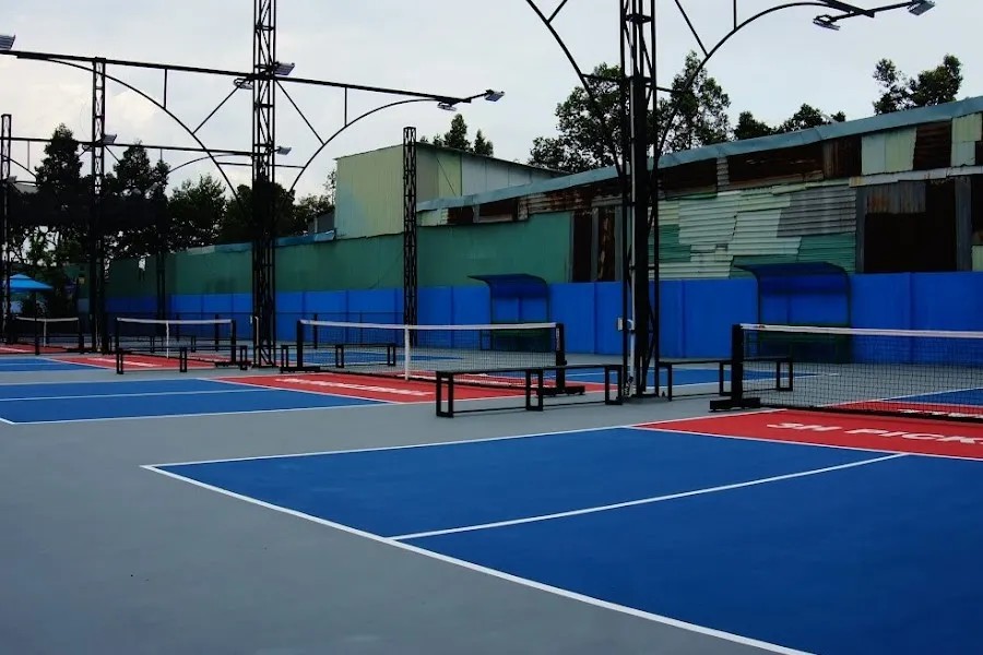 Tổng quan sân Pickleball 3H Club & Coffee với các sân được bố trí hợp lý