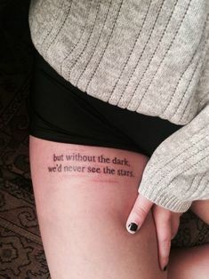 But without the dark, we’d never see the stars