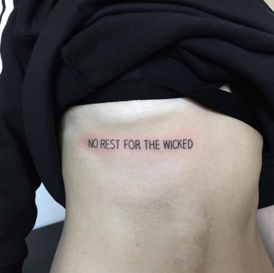 No rest for the wicked