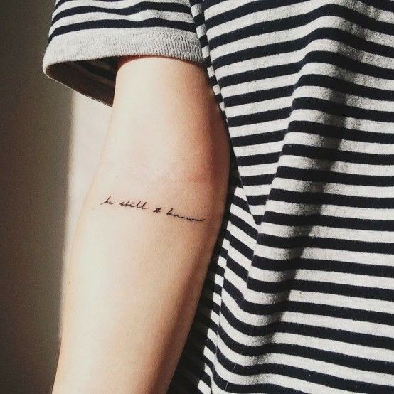 be still and believe