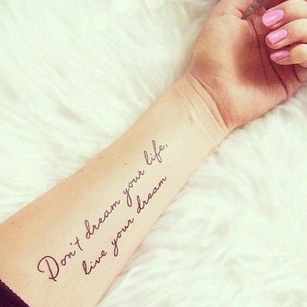 Don’t dream your life, live your dream
