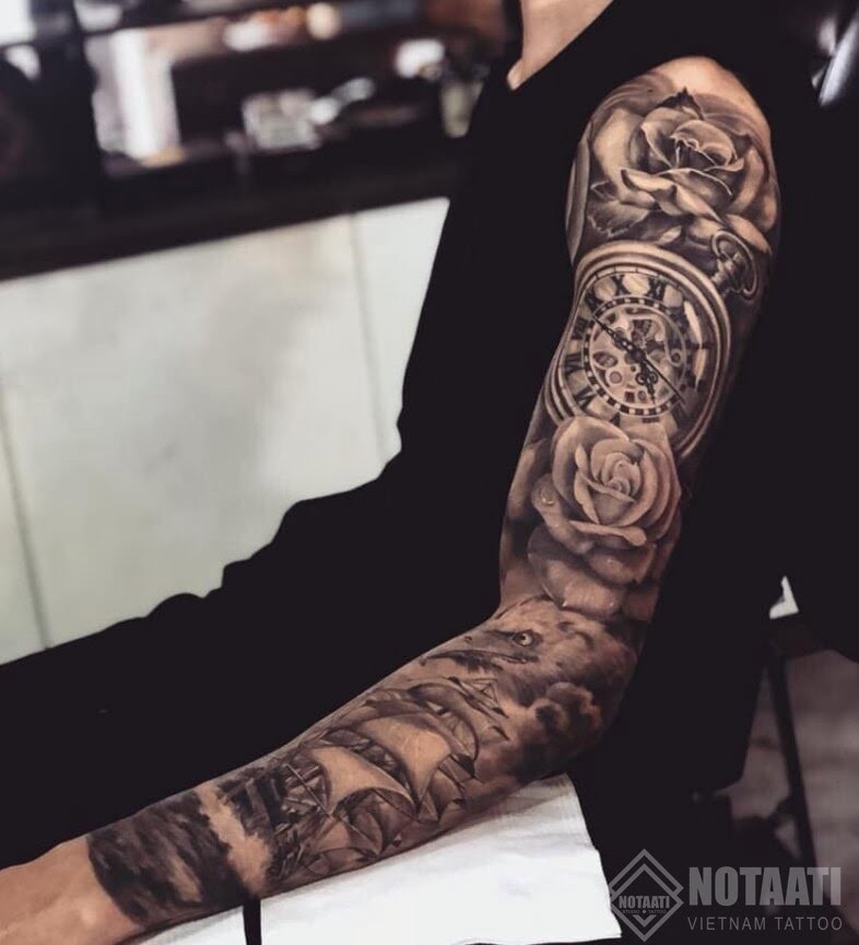 hinh xam dong ho co 1