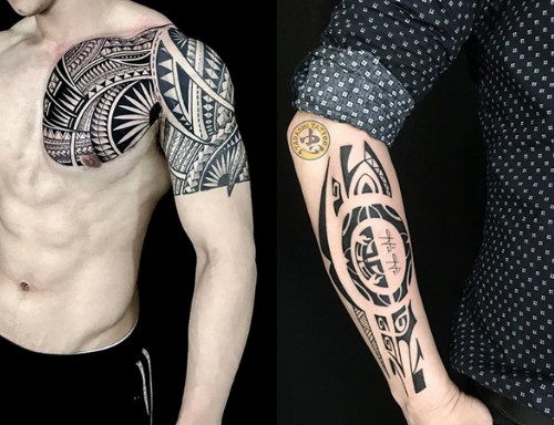 Hình xăm Maori trên cánh tay