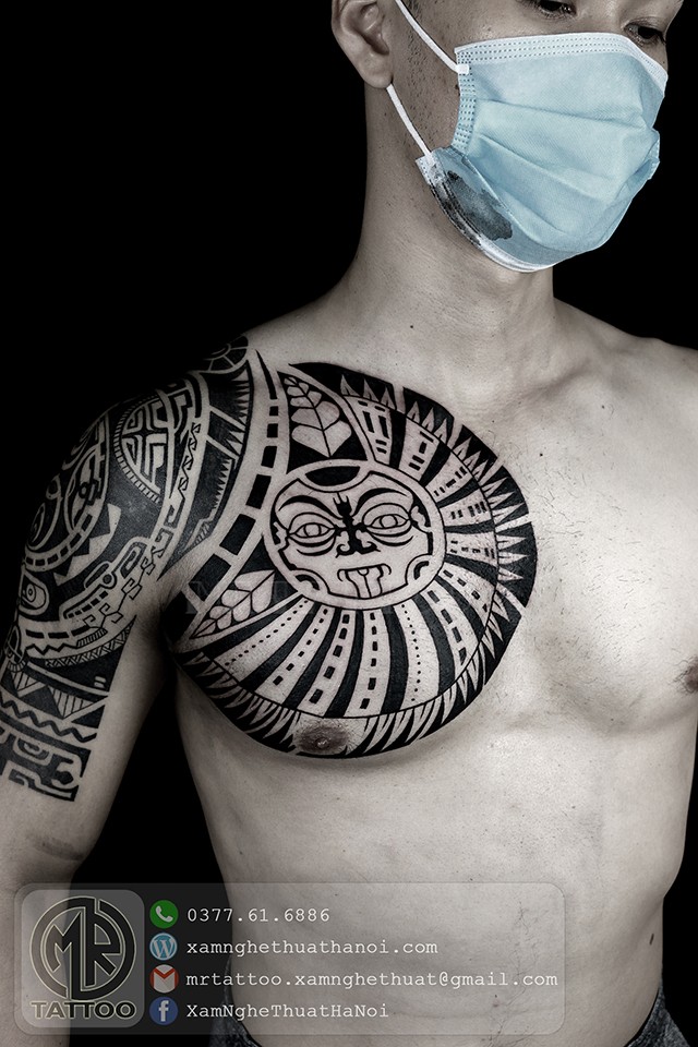 Hình xăm Maori trên cánh tay
