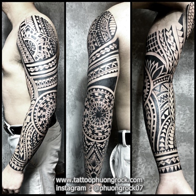 Hình xăm Maori trên bắp tay