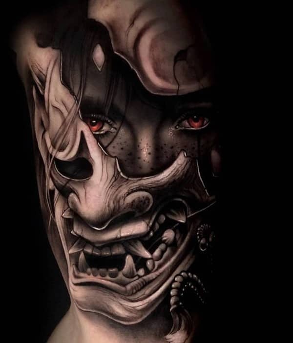 Tattoo quỷ Oni