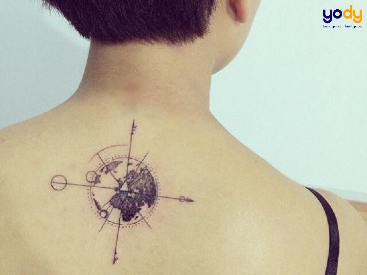Xăm hình sau gáy - Nét đẹp tinh tế
