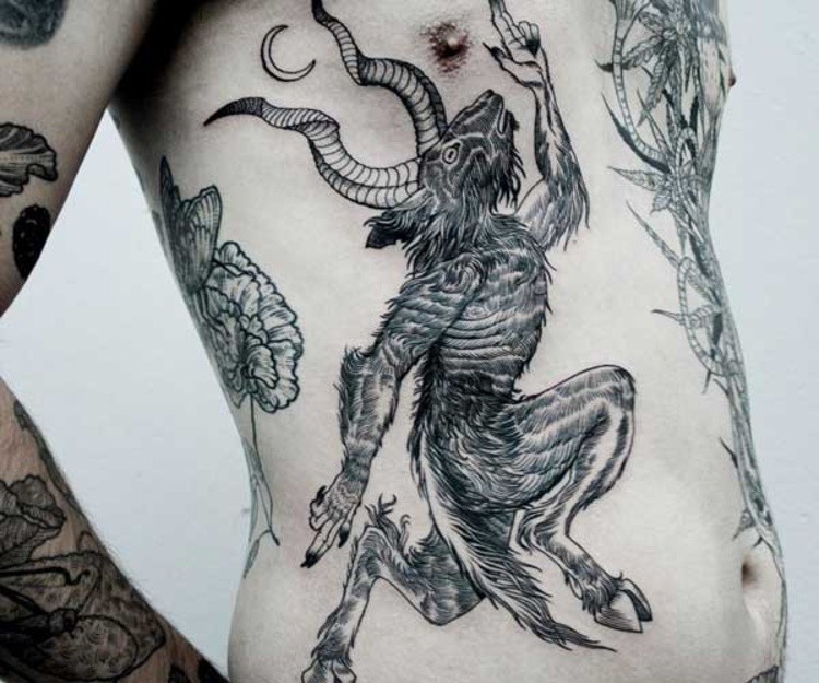 Quỷ Baphomet với đôi cánh hùng vĩ