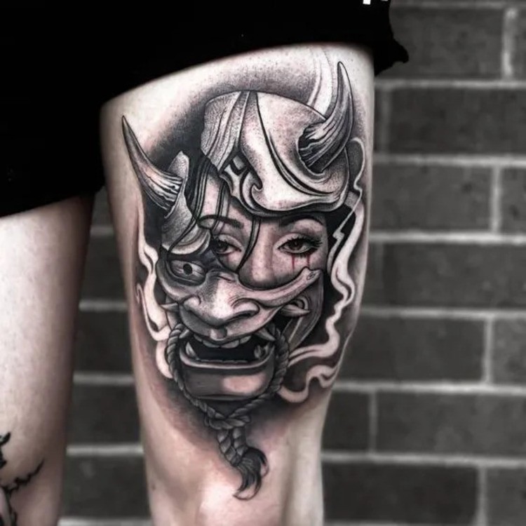 Quỷ Hannya với nét biểu cảm phức tạp