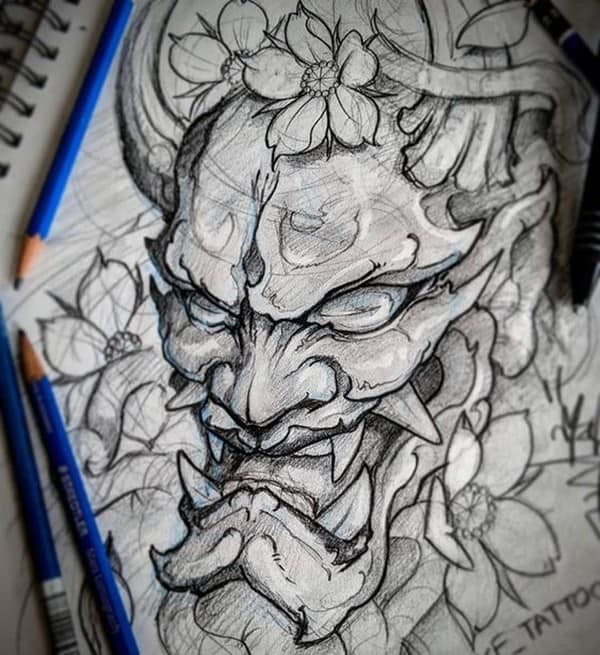 Hình xăm Hannya Oni tattoo