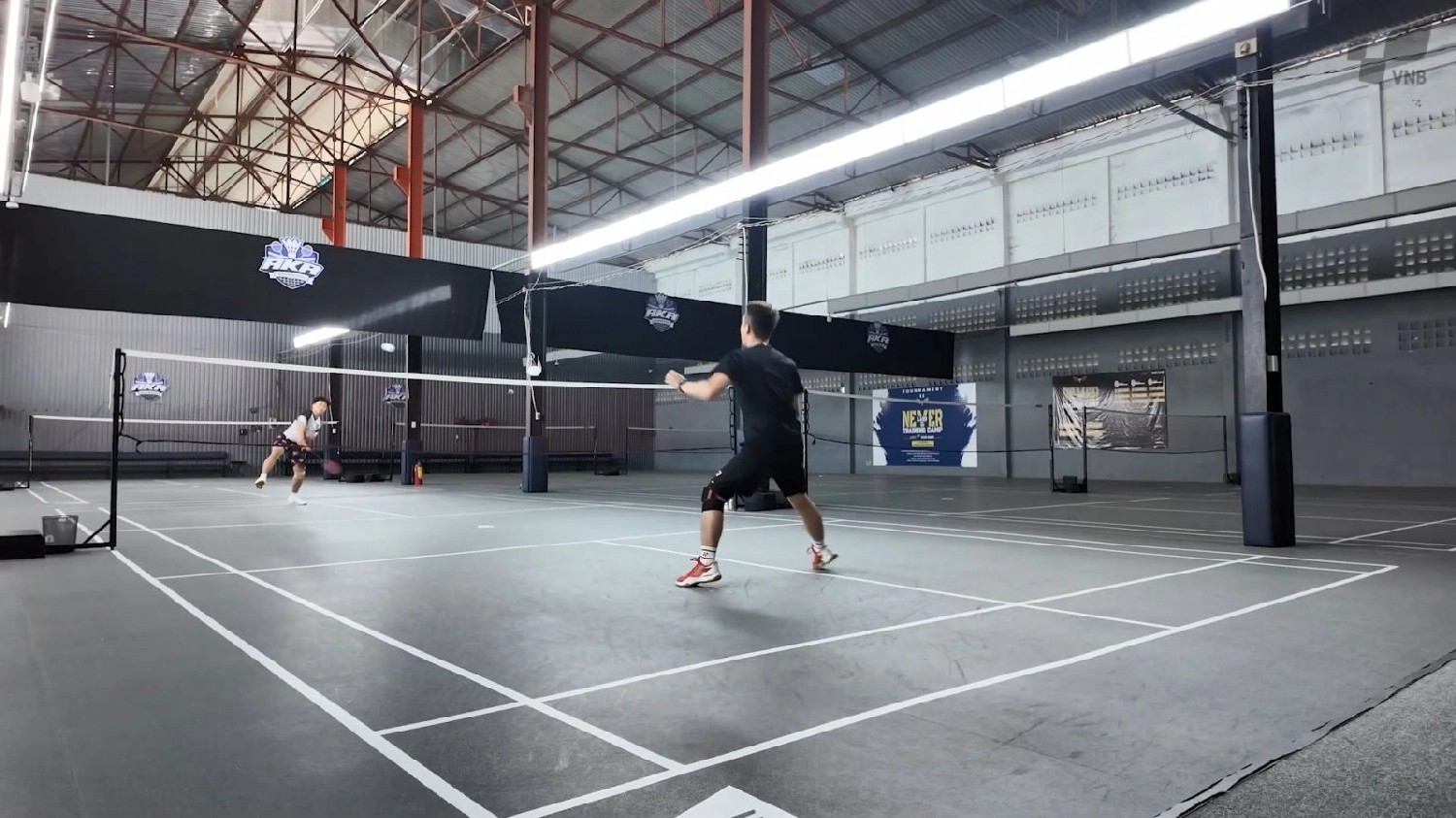 Khu vực tiện ích tại sân cầu lông Aka Badminton Center